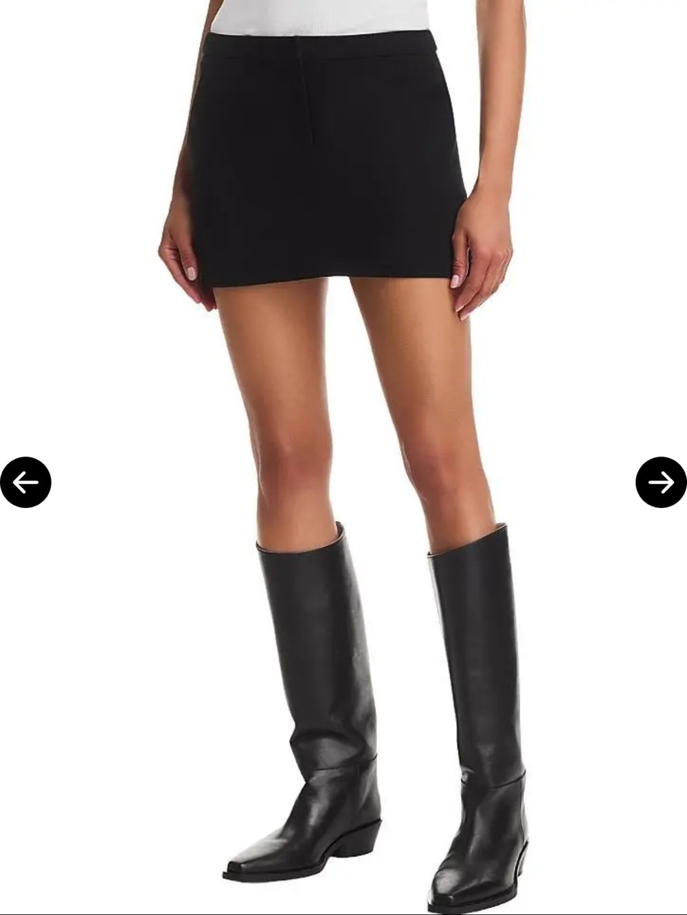 NWT Line & Dot Revolve Eton Black Mini Skirt Size M